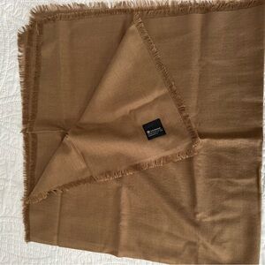 Lululemon Wool Brown Fringed Scarf
